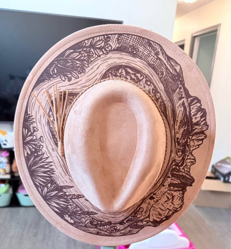 Smith Rock - burned hat — Light brown